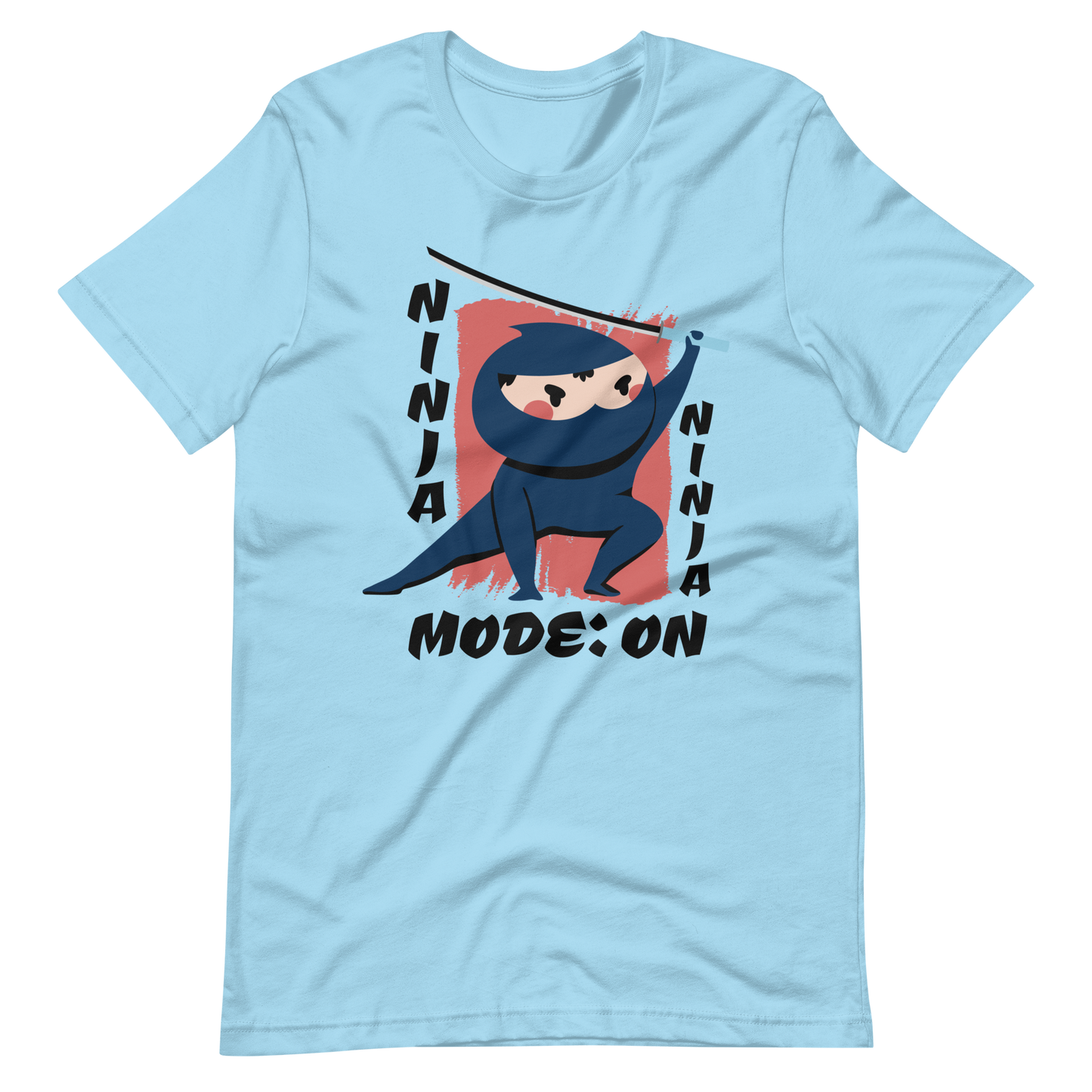 Ninja with sword cartoon | Unisex t-shirt