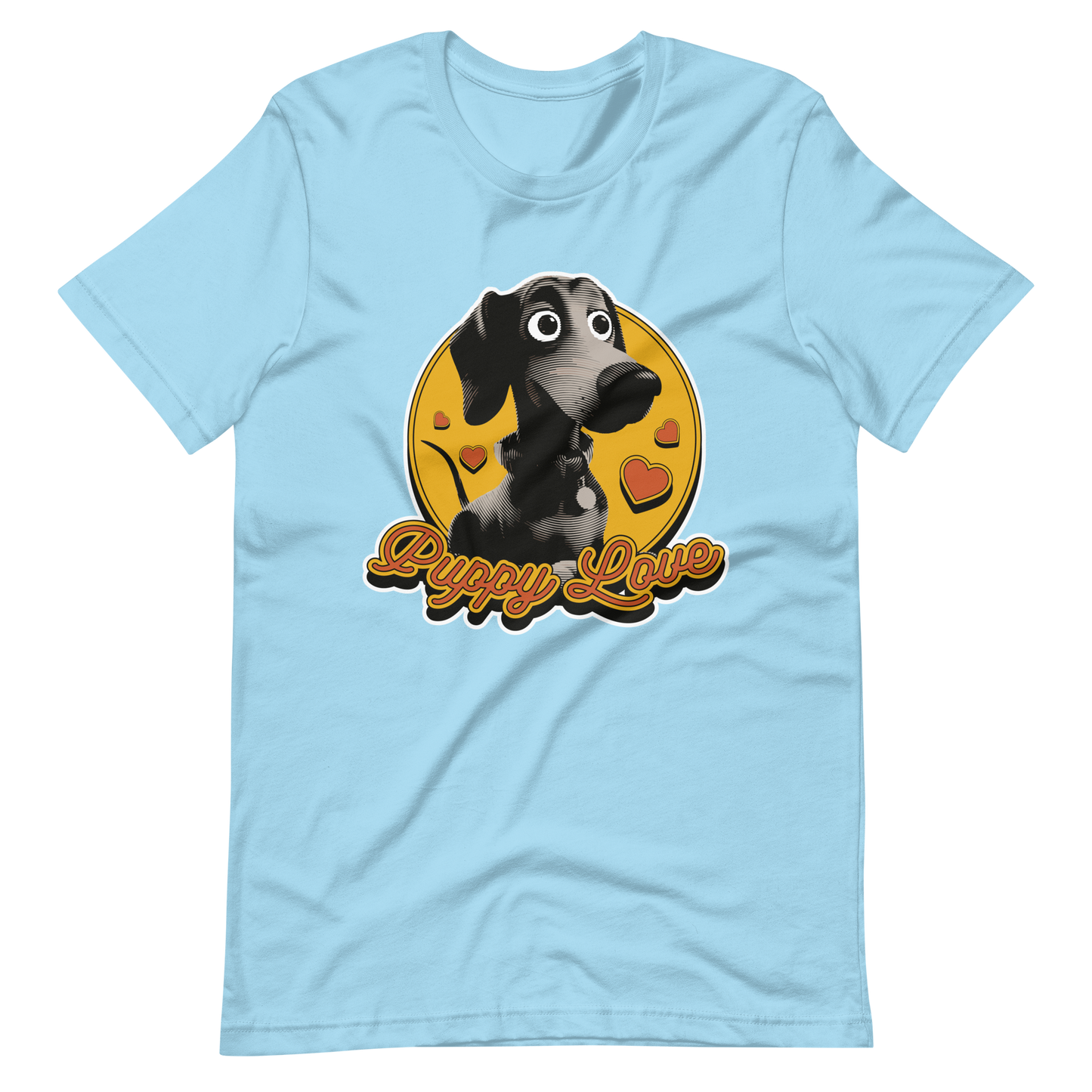 Black puppy dog animal 3D | Unisex t-shirt