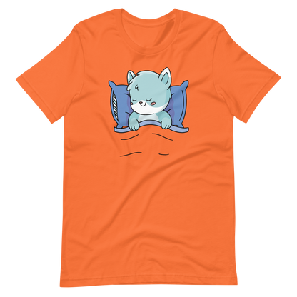 Cute sleeping cat cartoon | Unisex t-shirt