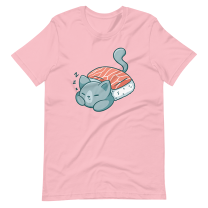 Cat sleeping sushi blanket | Unisex t-shirt