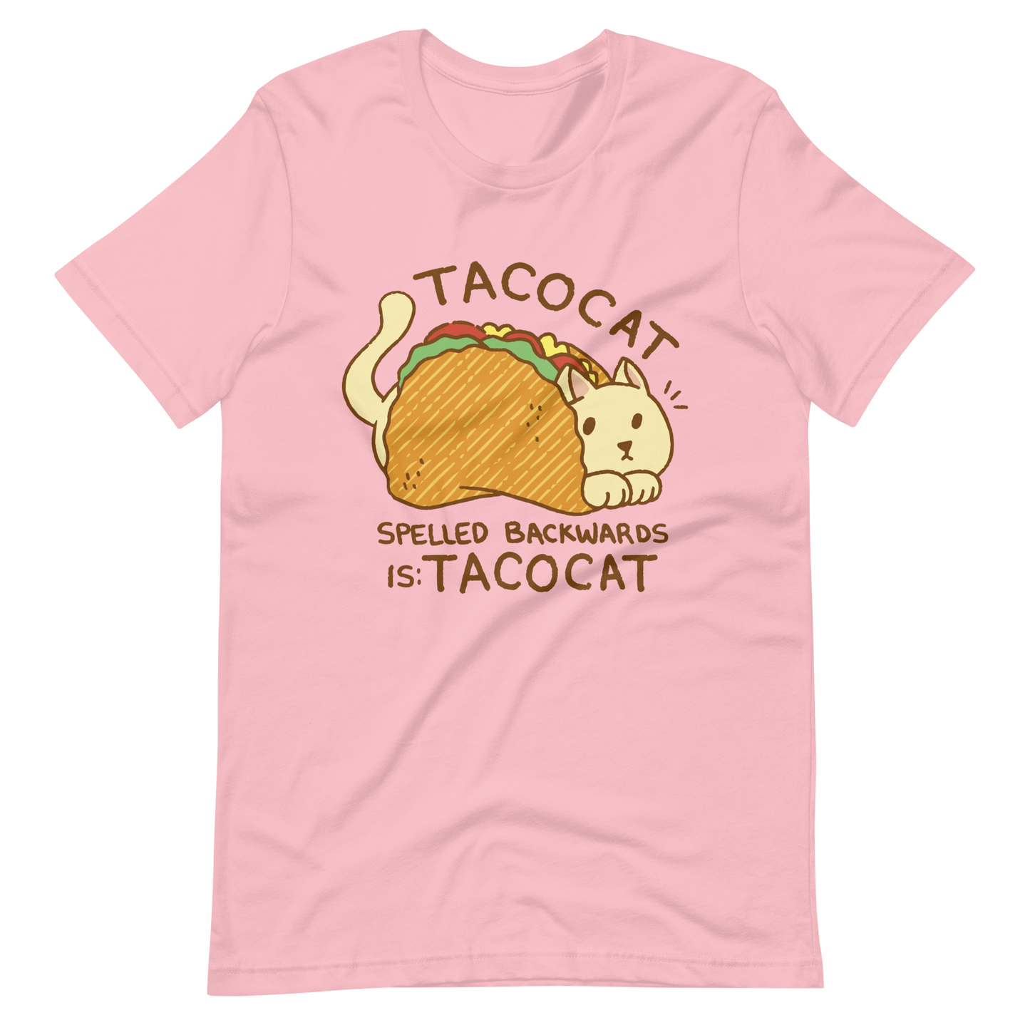 Cat animal in taco cartoon | Unisex t-shirt