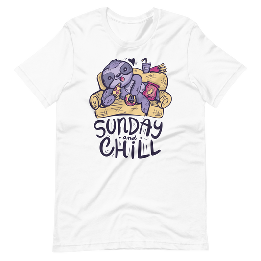 Sunday and chill sloth | Unisex t-shirt