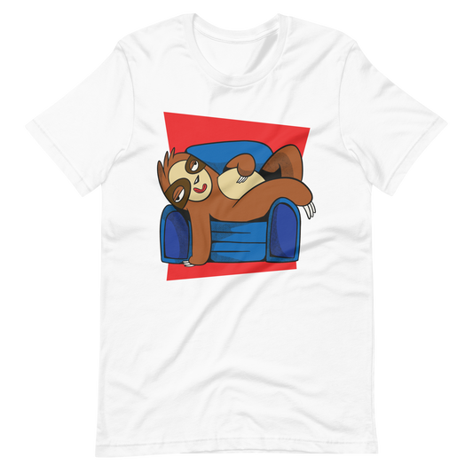 Sloth animal in couch | Unisex t-shirt