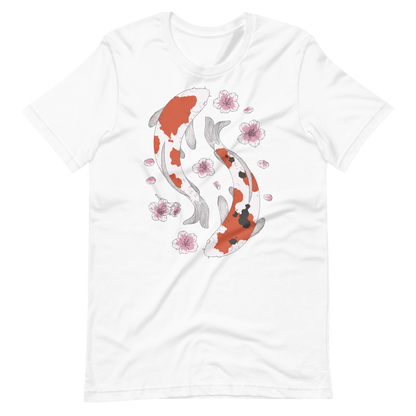 Koi fish and flowers | Unisex t-shirt