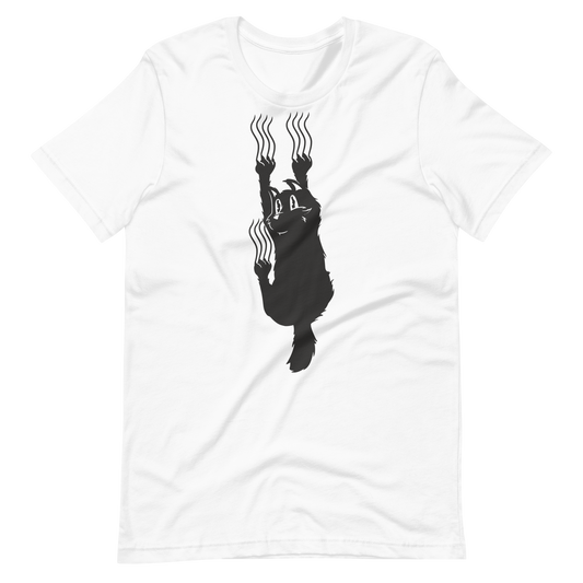 Funny scratching cat | Unisex t-shirt
