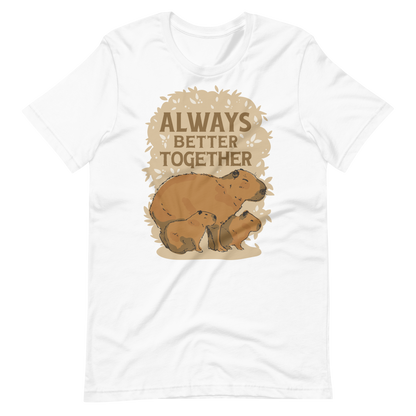 Capybara family quote | Unisex t-shirt