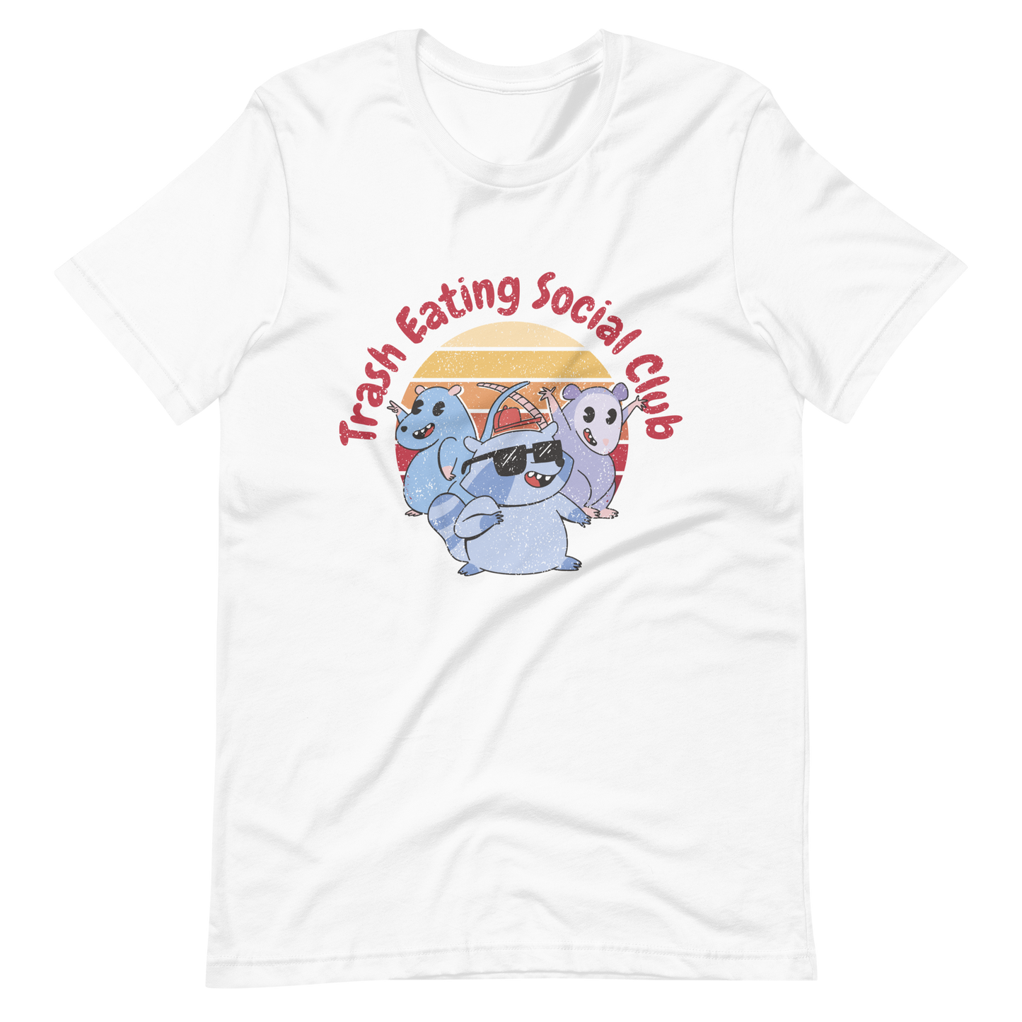 Trash eating animals cartoon | Unisex t-shirt