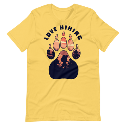 Love hiking bear paw | Unisex t-shirt