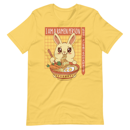Cute bunny eating ramen | Unisex t-shirt