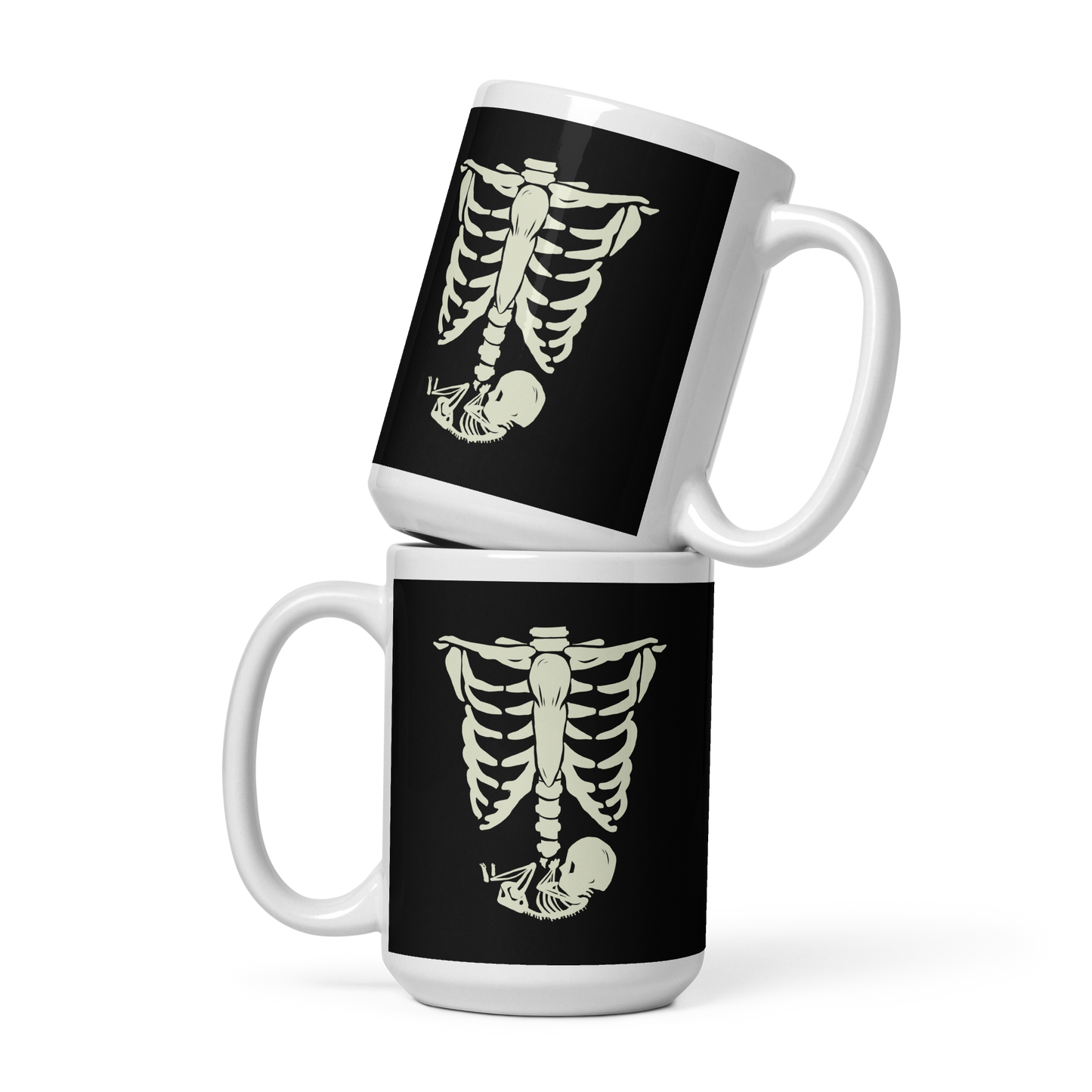 Pregnant X-Ray | White glossy mug