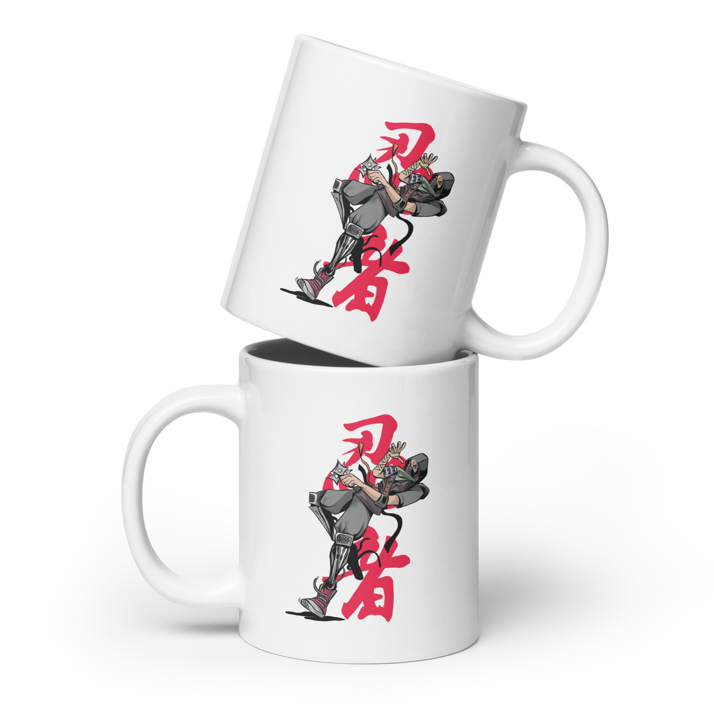 Ninja | White glossy mug