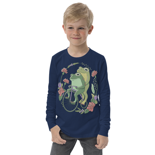 Cottagecore frogs | Youth Long Sleeve Tee