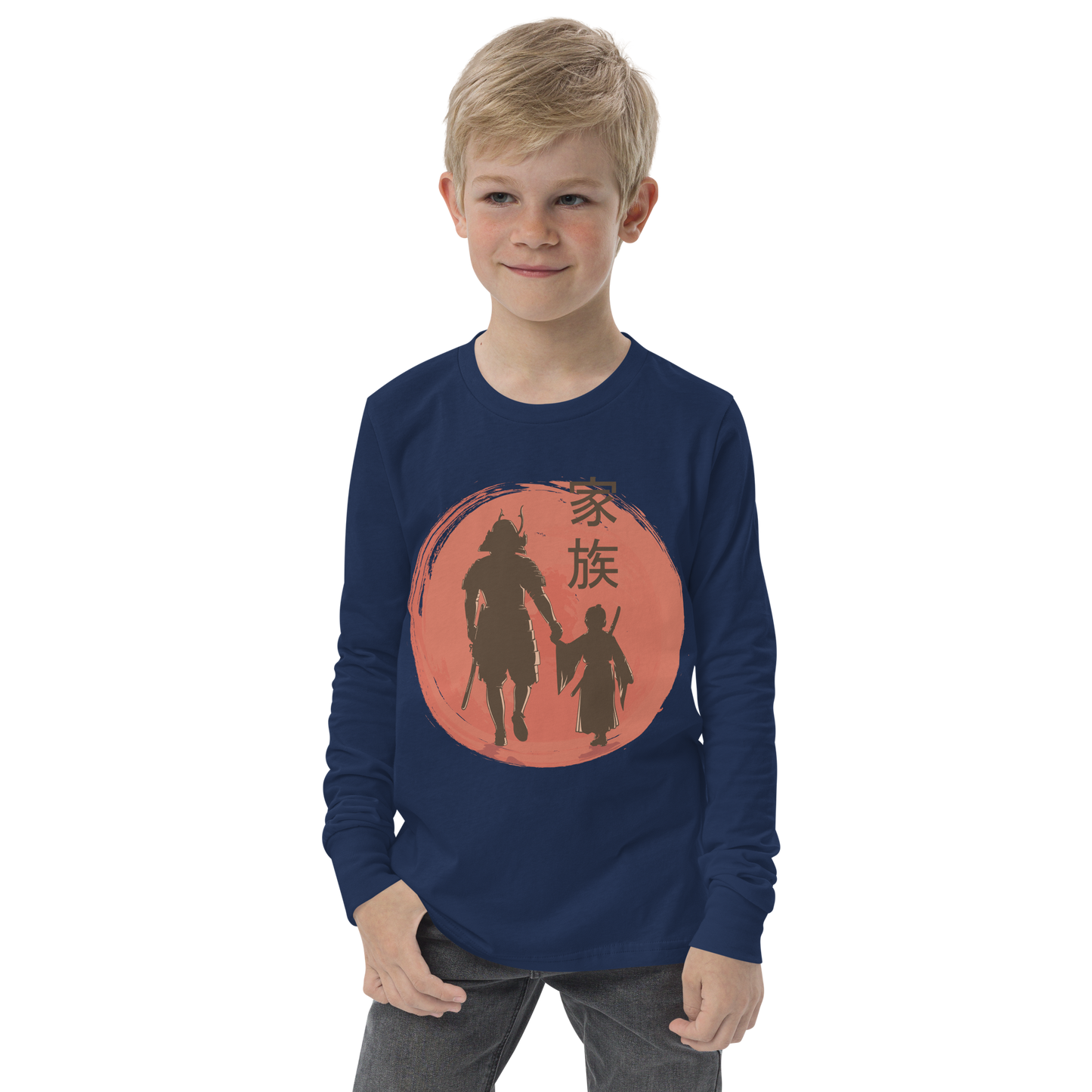Samurai father and son | Youth Long Sleeve Tee