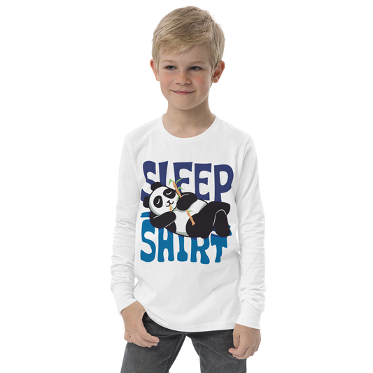 Sleep shirt panda | Youth Long Sleeve Tee