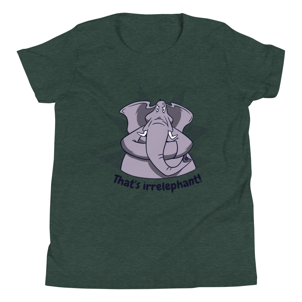 Angry elephant cartoon | Youth Short Sleeve T-Shirt